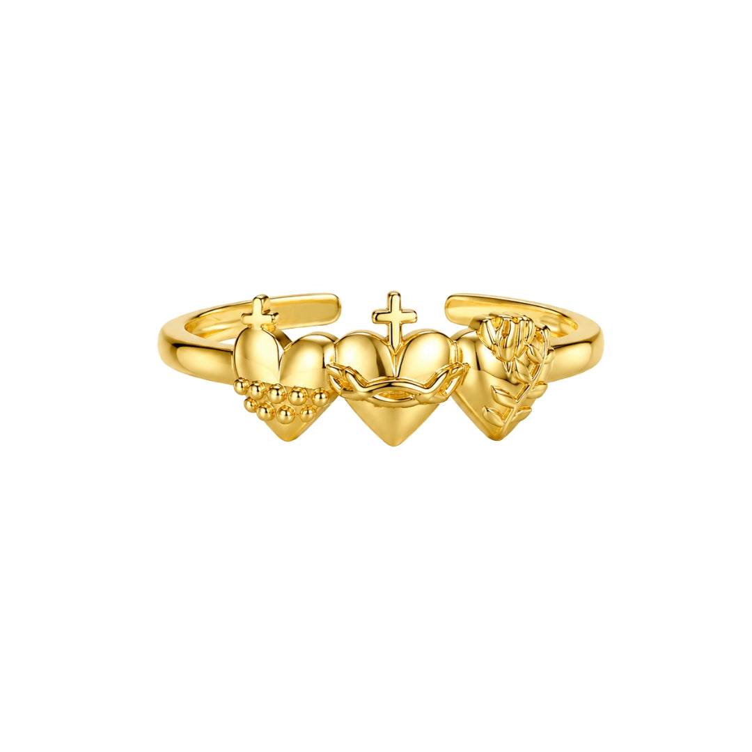 Anillo "Sagrados Corazones" Plata 925