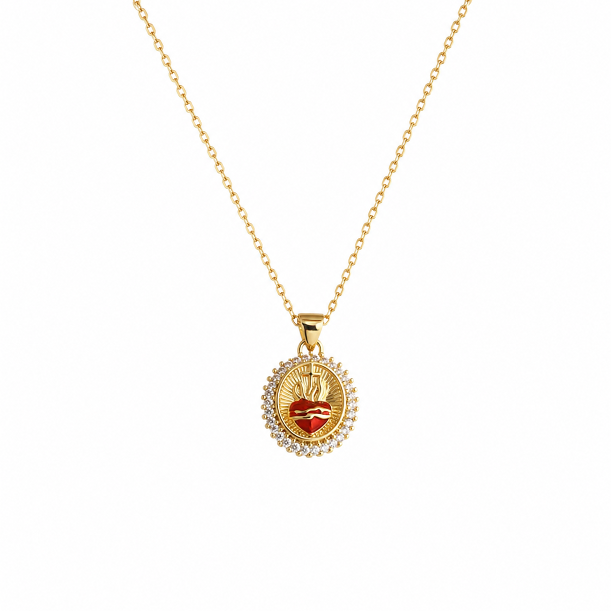 Collar "Sagrado Corazón” Zirconia