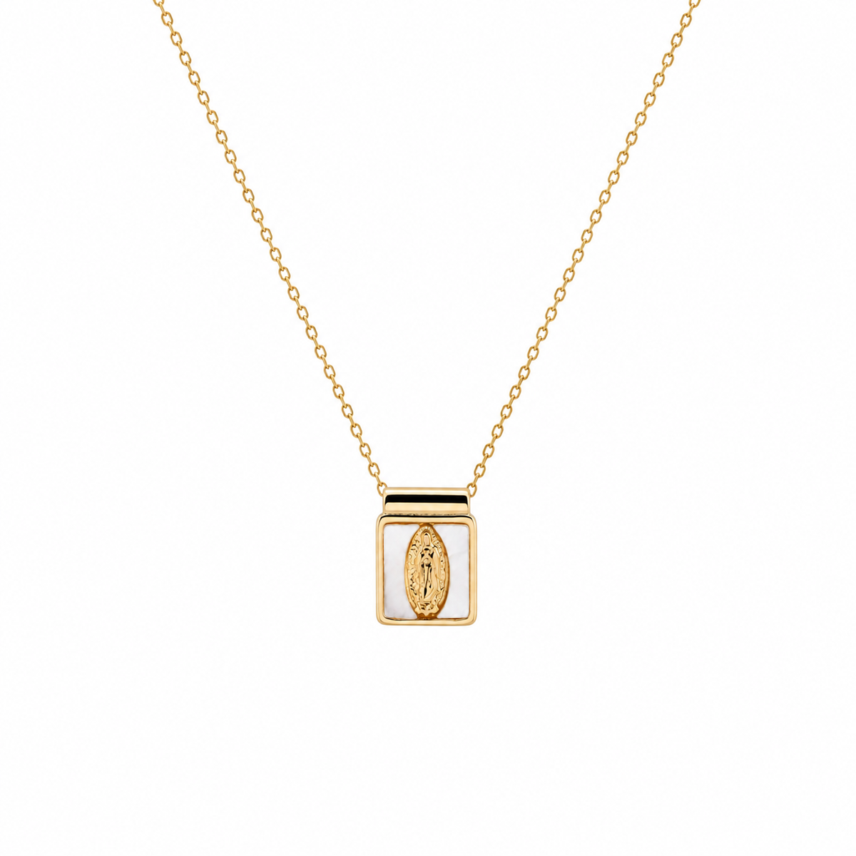 Collar "Virgen de Guadalupe” Perla Madre