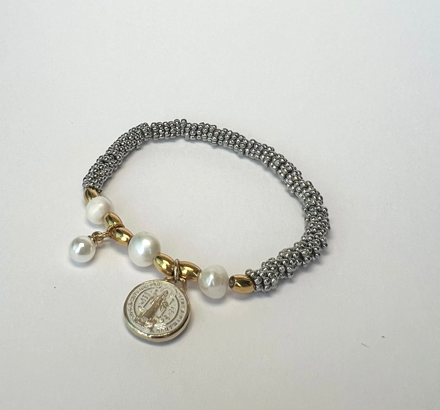 Pulsera "San Benito" con Perla