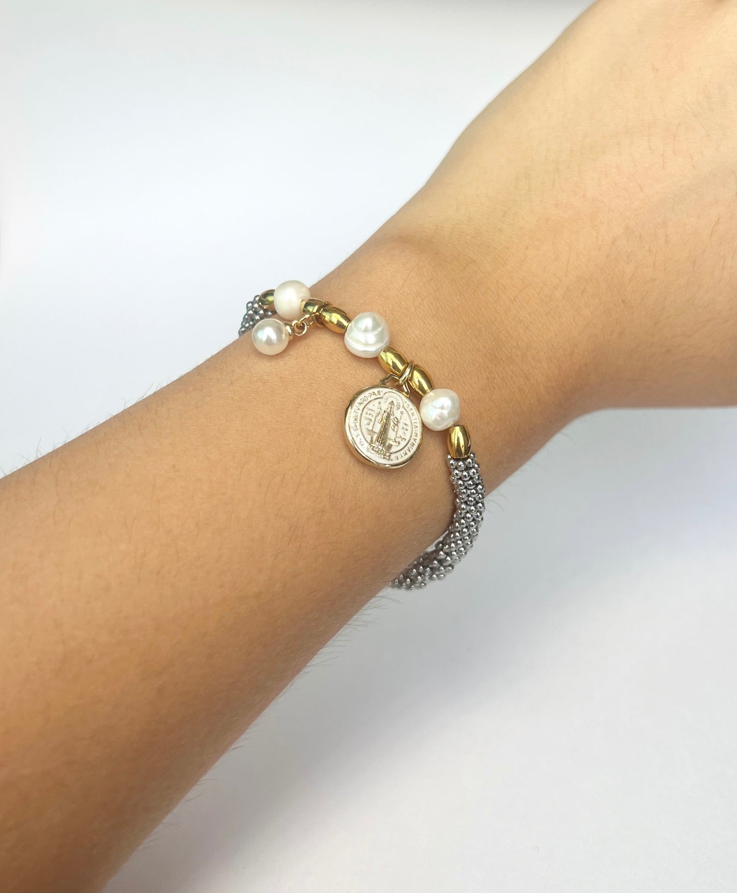 Pulsera "San Benito" con Perla
