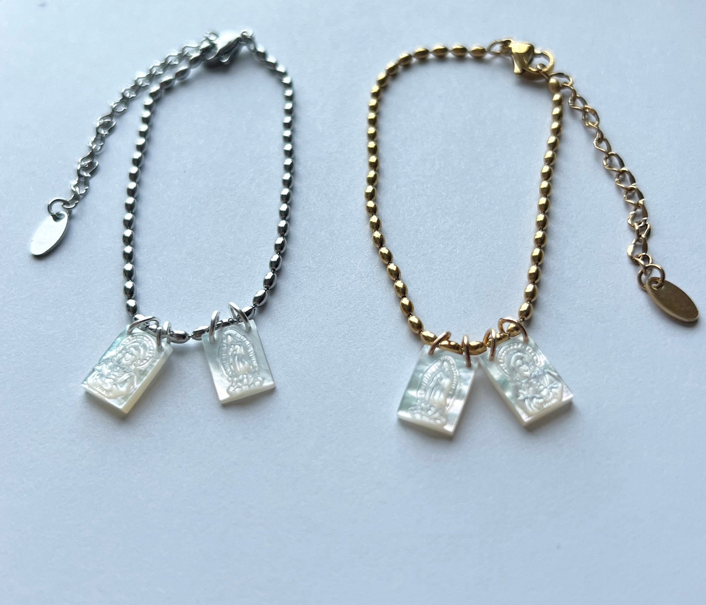 Pulsera “Escapulario” Madre Perla