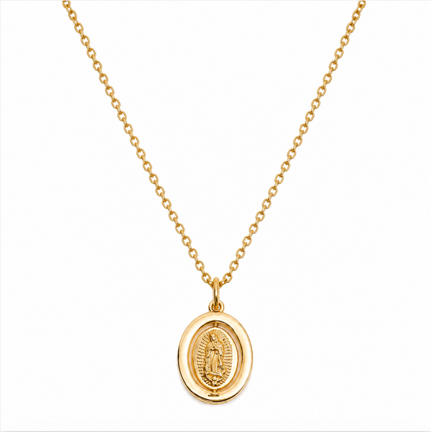 Collar "Virgen de Guadalupe" doble vista