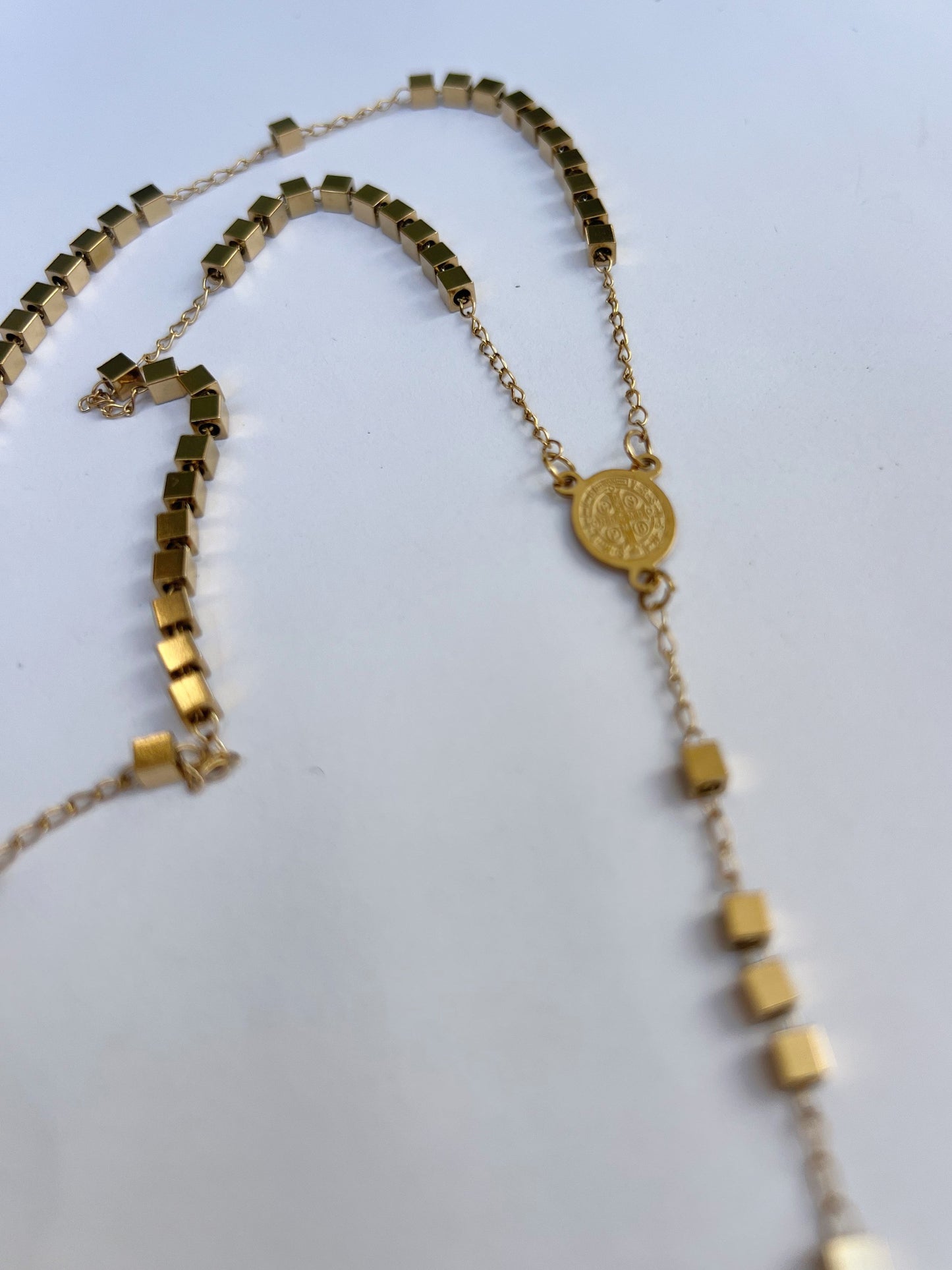 Collar "Rosario" eslabón cuadrado