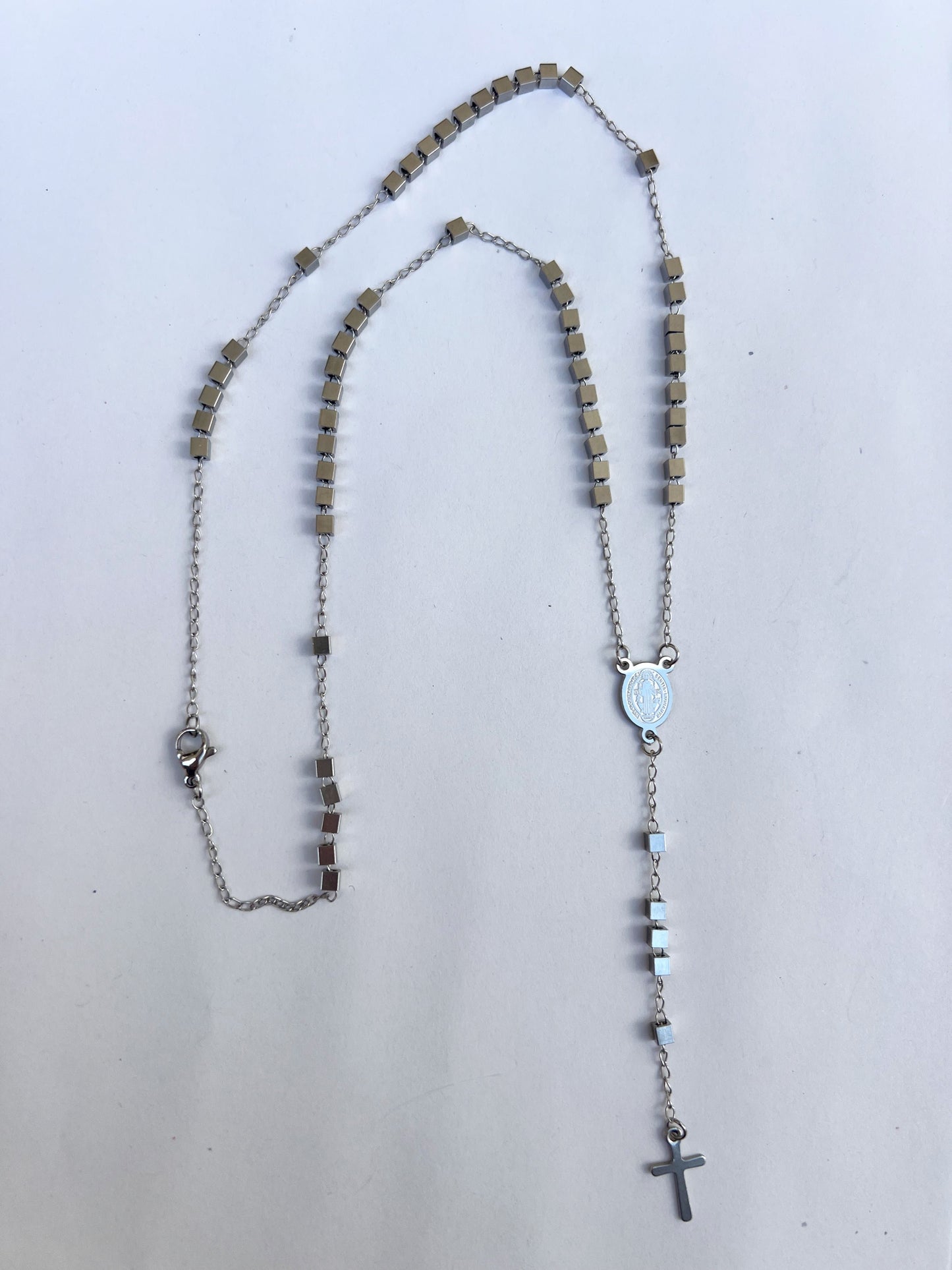 Collar "Rosario" eslabón cuadrado