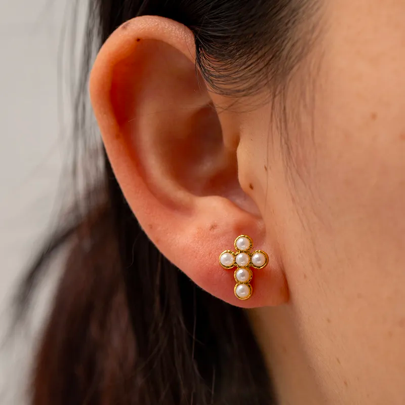 Aretes "Cruz Sagrada"