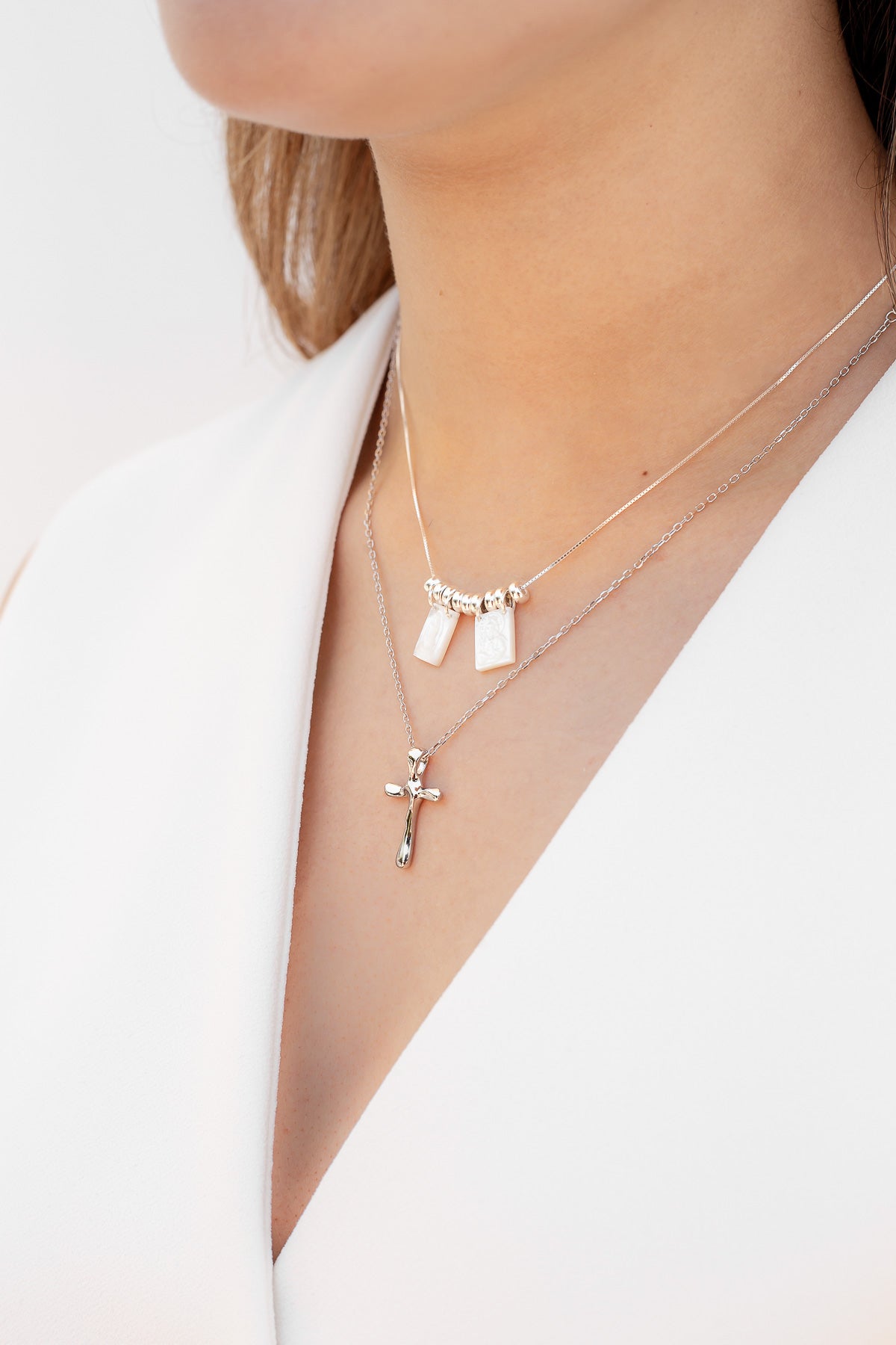 Collar Escapulario Perla Madre