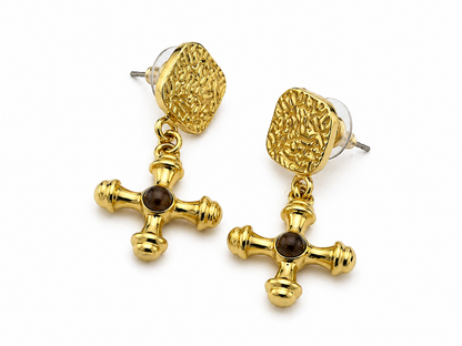 Aretes "Cruz divina"