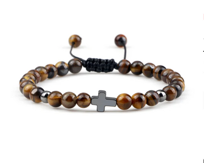 Adjustable “Sacred Cross” Bracelet