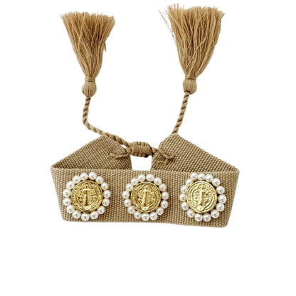 Pulsera "San Benito triple"