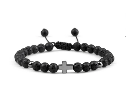 Adjustable “Sacred Cross” Bracelet