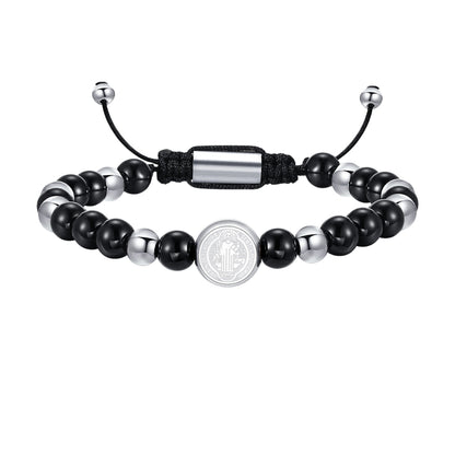 Adjustable “Sacred Cross” Bracelet