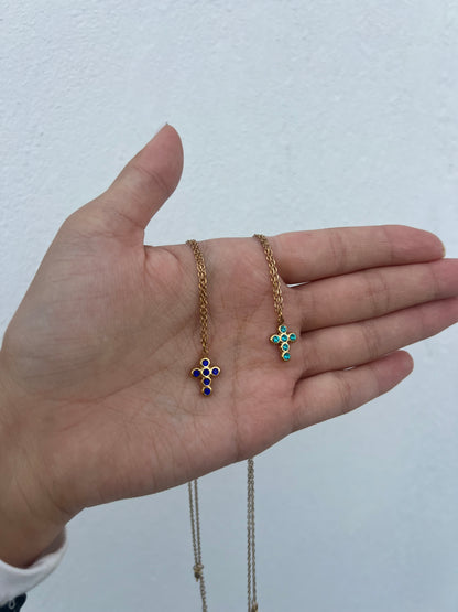 Collar “Cruz” con Zirconia