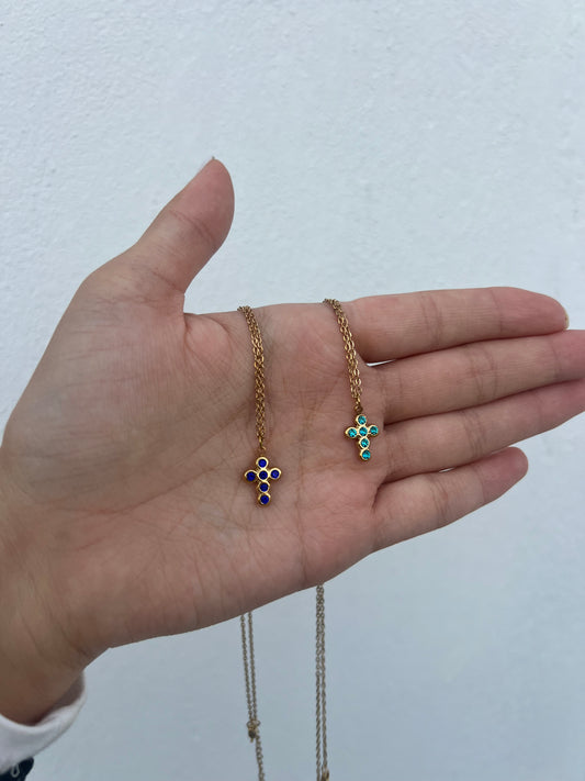 Collar “Cruz” con Zirconia