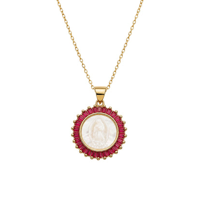 Collar "Virgen de Guadalupe” Cristales