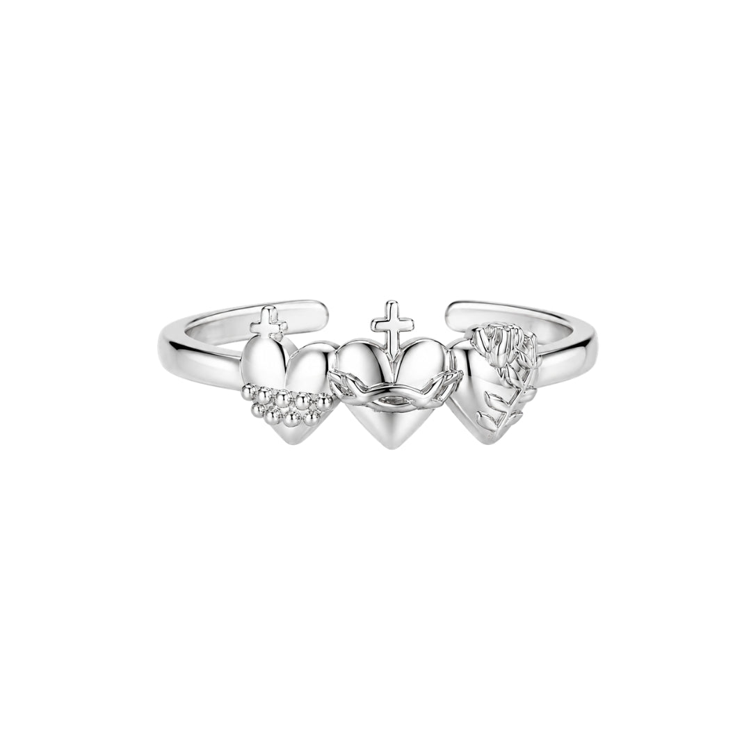 Anillo "Sagrados Corazones" Plata 925