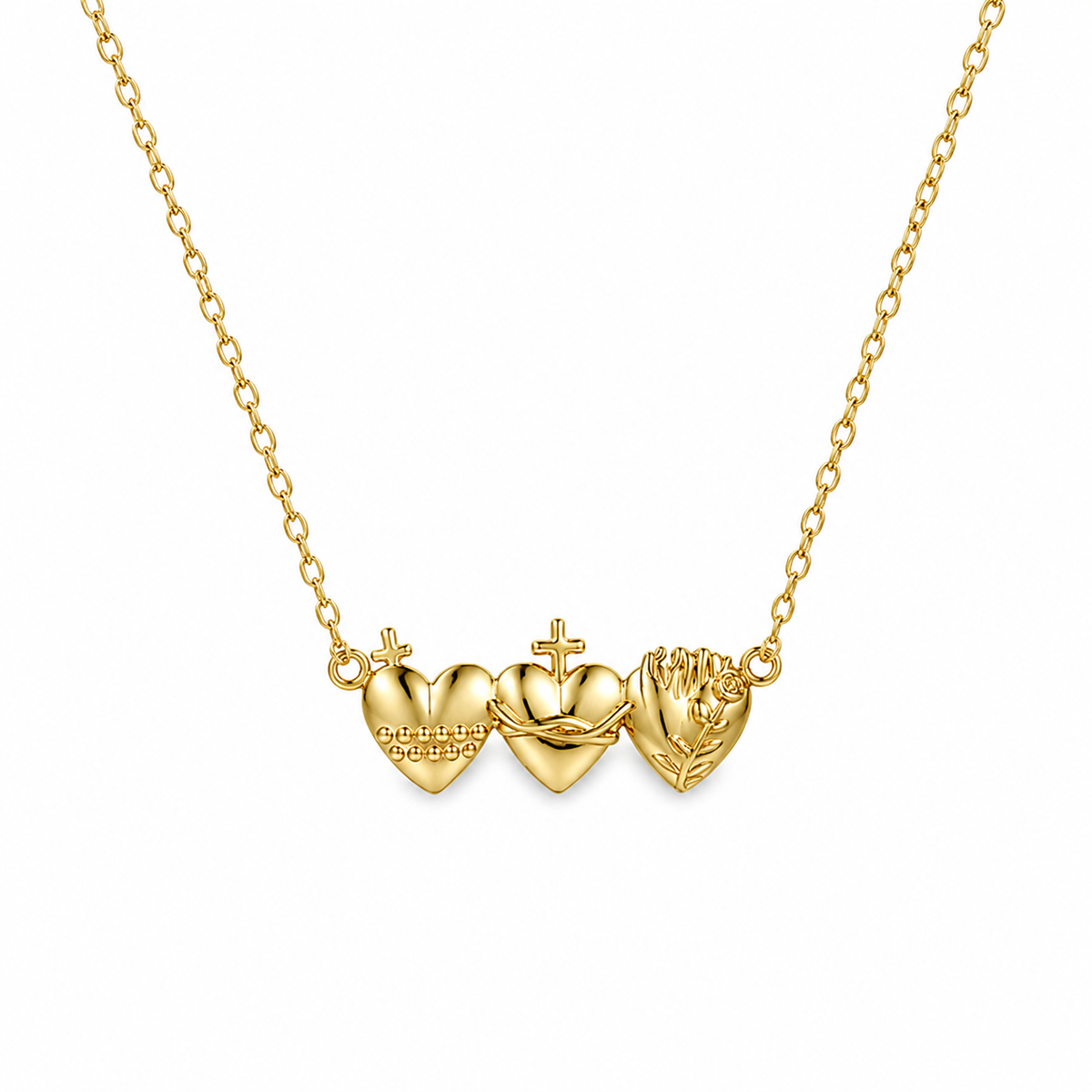 Collar "Sagrados Corazones" Plata 925
