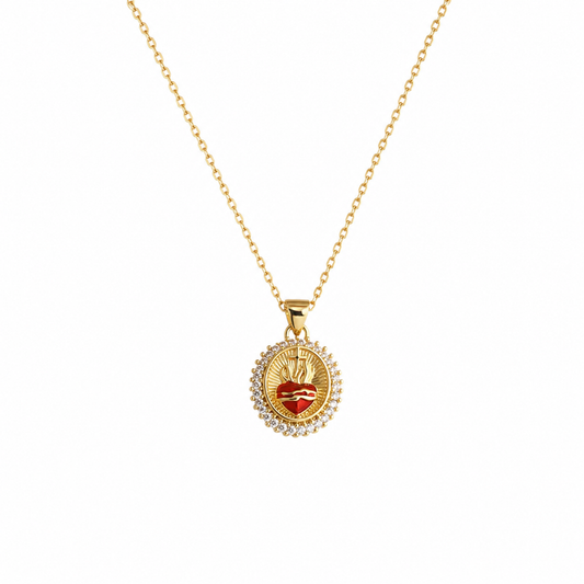 Collar "Sagrado Corazón” Zirconia