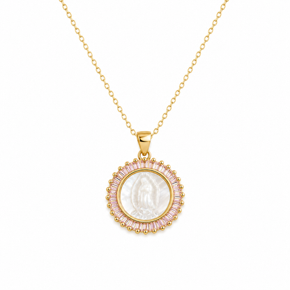 Collar "Virgen de Guadalupe” Cristales