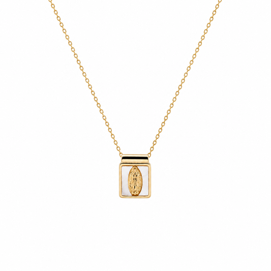 Collar "Virgen de Guadalupe” Perla Madre
