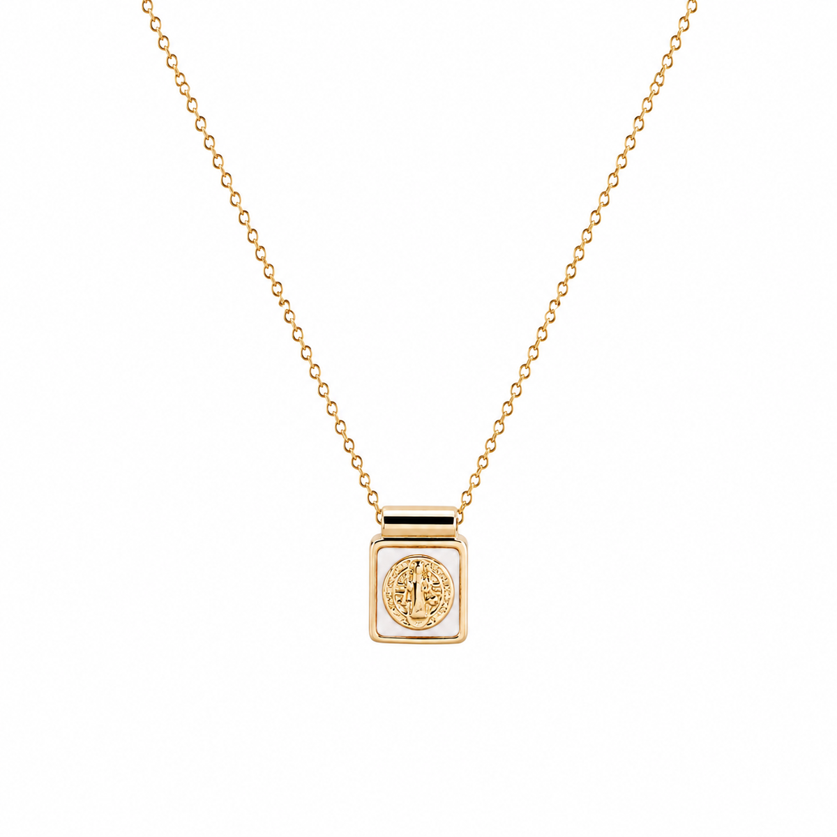 Collar "San Benito” Perla Madre