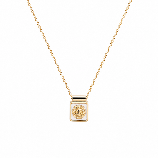 Collar "San Benito” Perla Madre