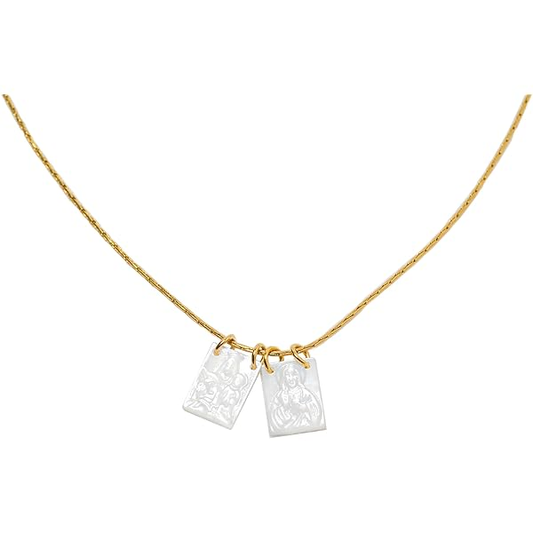 Collar “Escapulario” Madre Perla