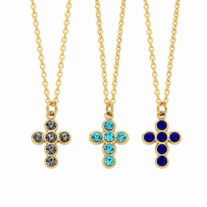 Collar “Cruz de la Redención” con Zirconia
