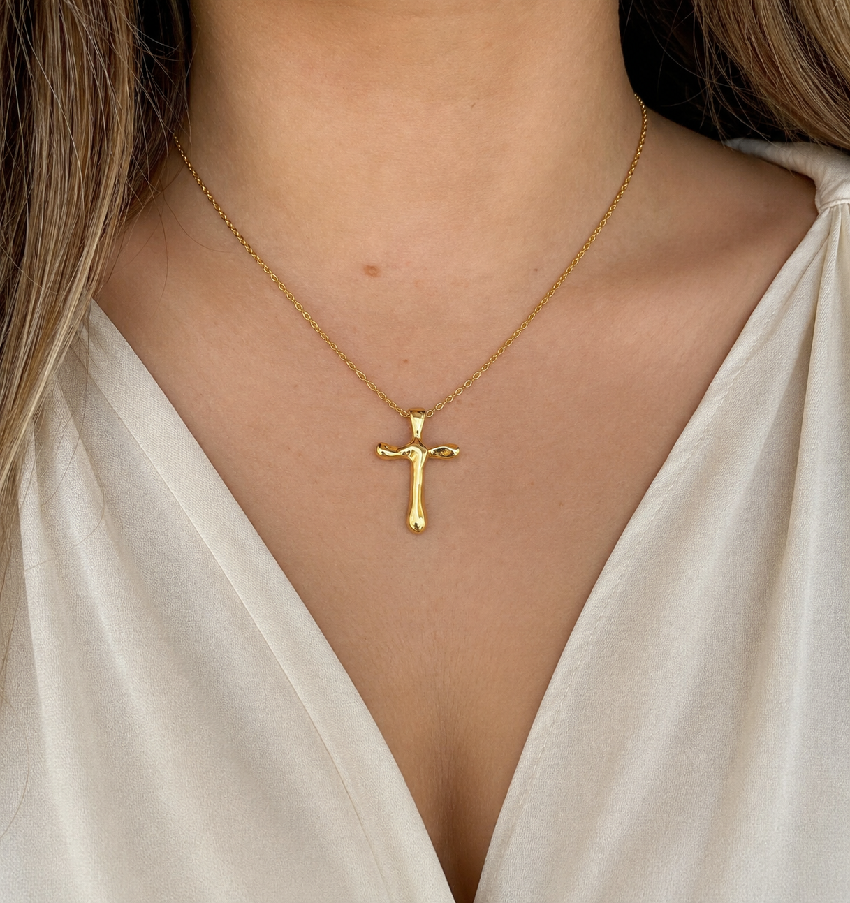 Collar "Cruz Luz Celestial" Plata 925