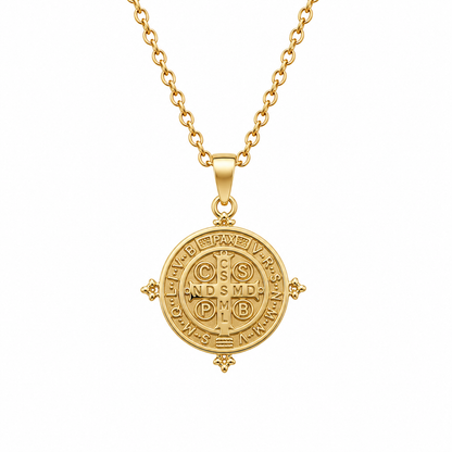 Saint Benedict Zirconia Necklace
