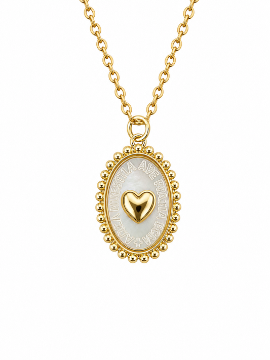 Collar "Ave María Esperanza Nuestra" Madre Perla