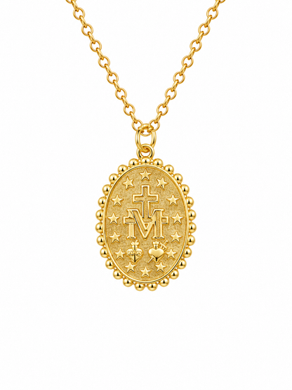 Collar "Ave María Esperanza Nuestra" Madre Perla