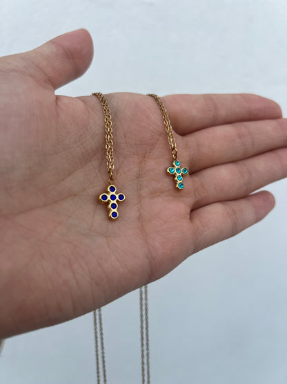 Collar “Cruz” con Zirconia