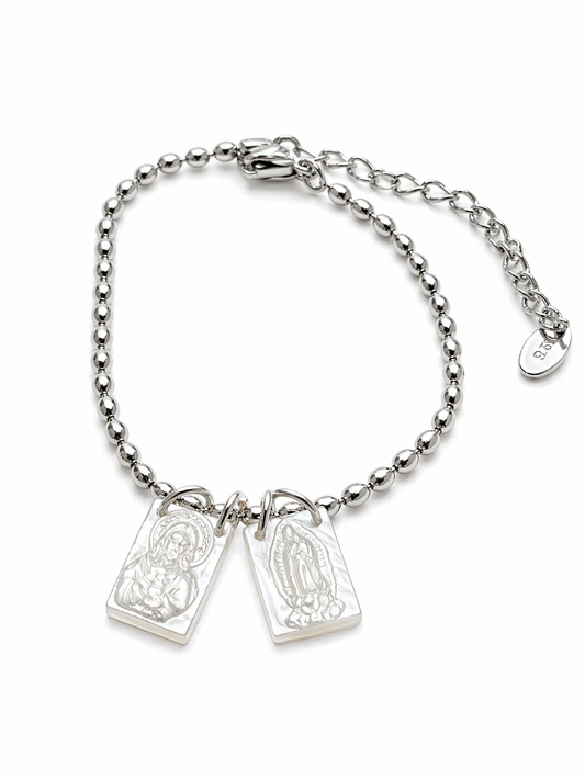Pulsera “Escapulario” Madre Perla