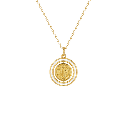 Collar "San Benito” Perla Madre giratorio