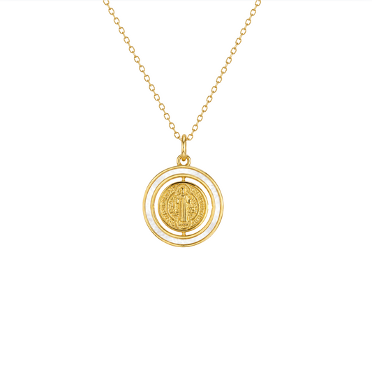 Collar "San Benito” Perla Madre giratorio