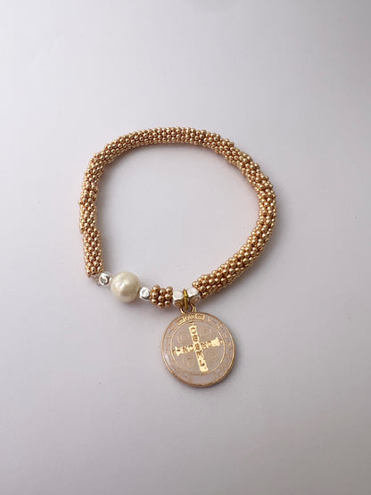 Pulsera San Benito con Perla de Río