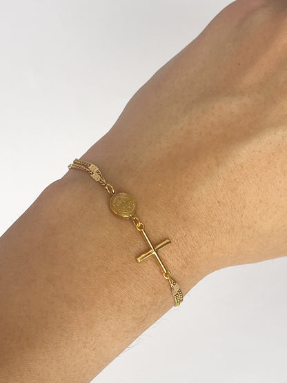 Pulsera "Cruz Celestial"