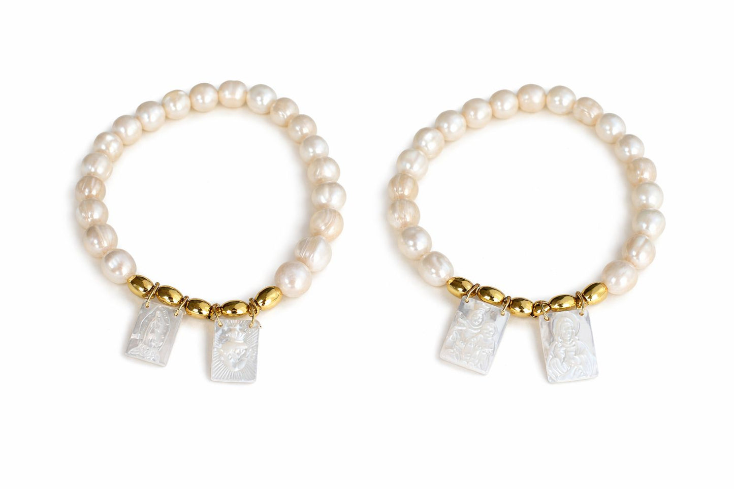 Pulsera Perla - Escapulario Madre Perla