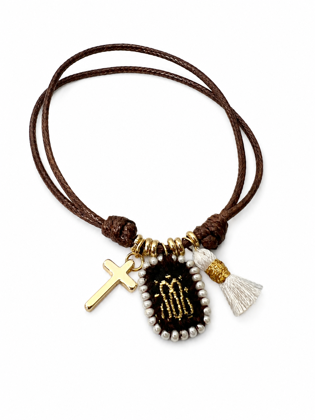 Embroidered Scapular Pendant